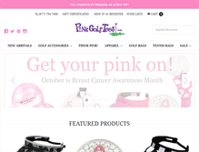 Tablet Screenshot of pinkgolftees.com